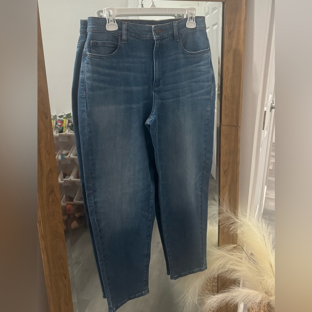 Eileen Fisher High Waisted Organic Cotton Stretch Slim Jeans - Picture 2 of 5